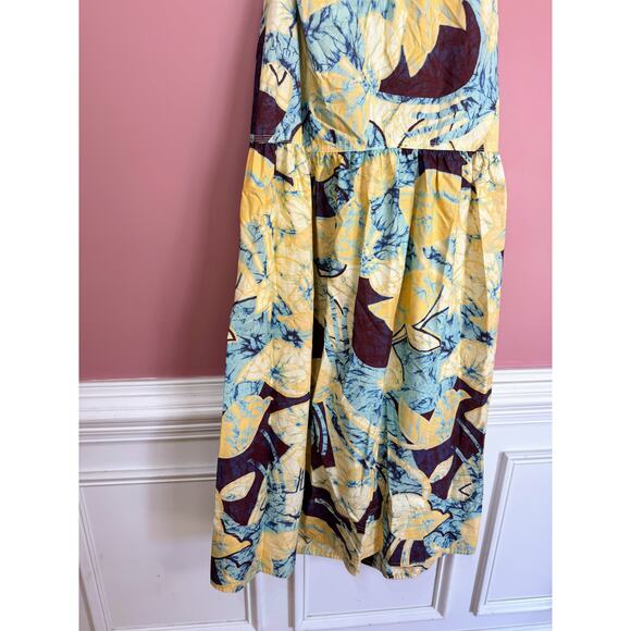 A.L.C Veronica Dress in Carob & Chardonnay Size 4 Maxi Poplin Summer Party - Picture 5 of 10